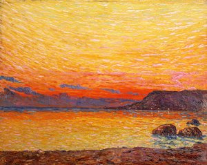 Atardecer en la costa de Professor Filiberto Minozzi